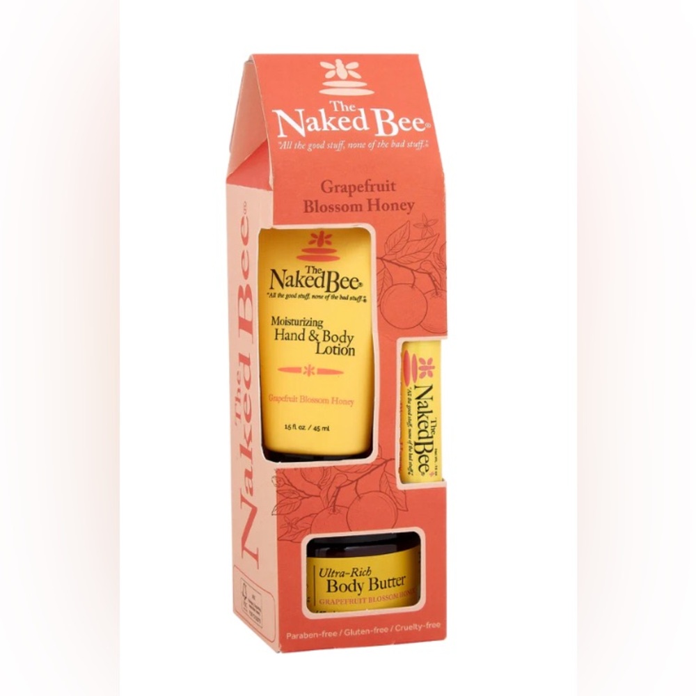 NEW The Naked Bee Grapefruit Blossom Honey Gift Box Set